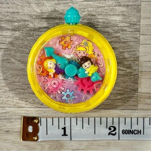 Vintage 1994 Bluebird Toys McDonald's Polly Pocket Clip On Clock Stop Watch - Picture 4 of 5